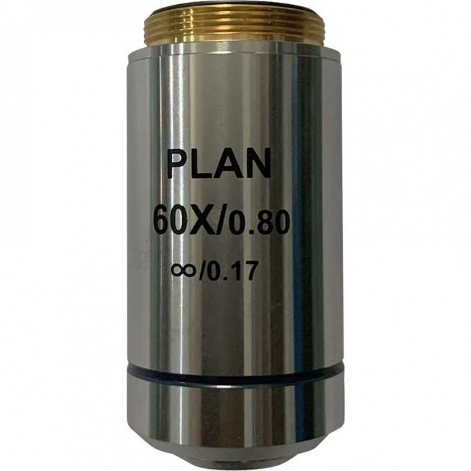 Объектив планахроматический LEVENHUK MED 60x/беск 76078 Объектив планахроматический LEVENHUK MED 60x/беск 76078
