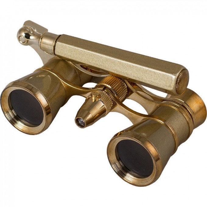 Бинокль LEVENHUK BROADWAY 325N лорнет с подсветкой золотой 28821 Бинокль LEVENHUK BROADWAY 325N лорнет с подсветкой золотой 28821