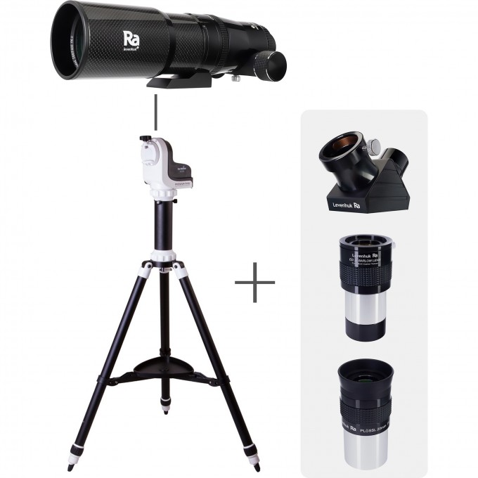 Двухлинзовый рефрактор-апохромат LEVENHUK RA R66 ED DOUBLET CARBON KIT 82014 Двухлинзовый рефрактор-апохромат LEVENHUK RA R66 ED DOUBLET CARBON KIT 82014