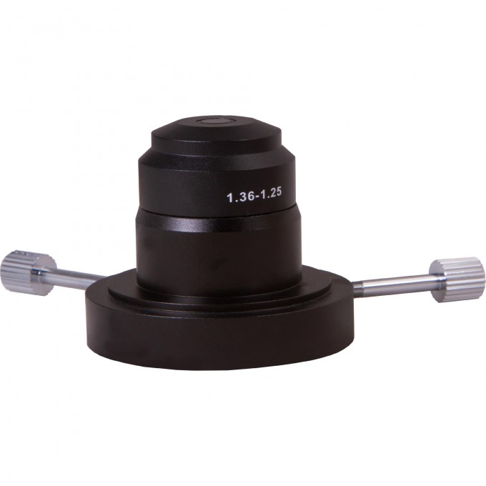 Конденсор темного поля (масляный, NA 1,36–1,25) для микроскопов LEVENHUK MED 10/20/25 81048 Конденсор темного поля (масляный, NA 1,36–1,25) для микроскопов LEVENHUK MED 10/20/25 81048