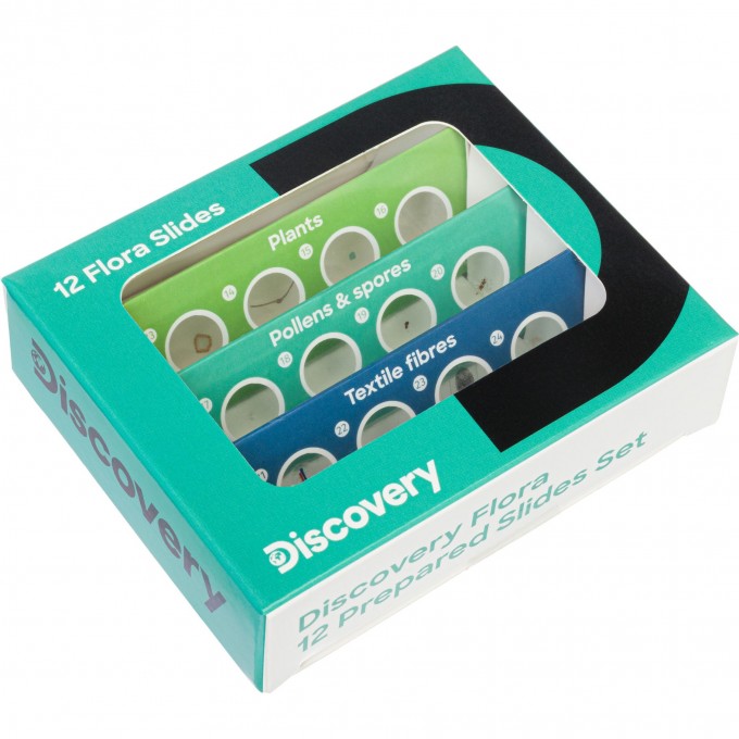 Набор микропрепаратов LEVENHUK DISCOVERY «Флора», 12 шт. 78225 Набор микропрепаратов LEVENHUK DISCOVERY «Флора», 12 шт. 78225
