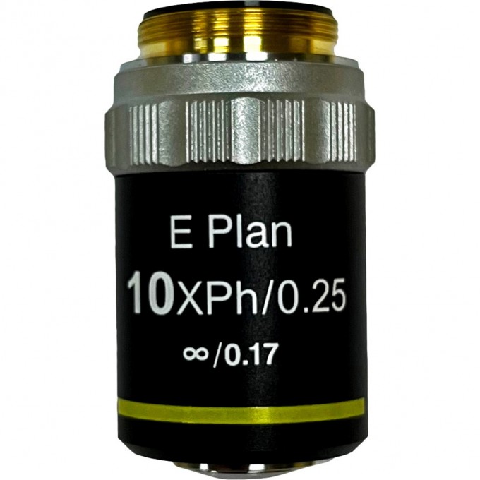 Объектив фазовый планахроматический LEVENHUK 10x/0,25, беск/0,17 82576 Объектив фазовый планахроматический LEVENHUK 10x/0,25, беск/0,17 82576
