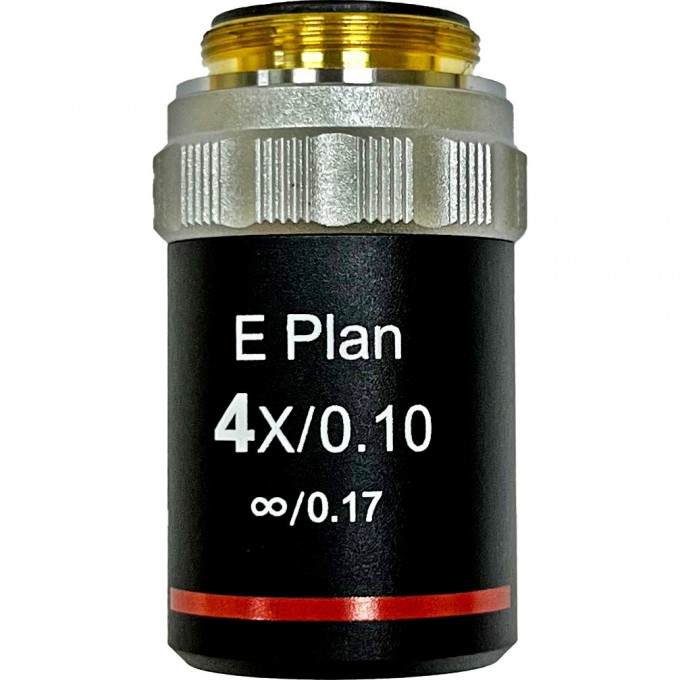 Объектив фазовый планахроматический LEVENHUK 4x/0,10, беск/0,17 82575 Объектив фазовый планахроматический LEVENHUK 4x/0,10, беск/0,17 82575