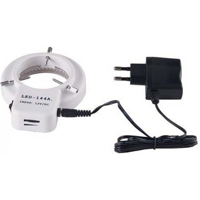 Осветитель кольцевой LEVENHUK LED 144, с адаптером и резьбой 82235 Осветитель кольцевой LEVENHUK LED 144, с адаптером и резьбой 82235